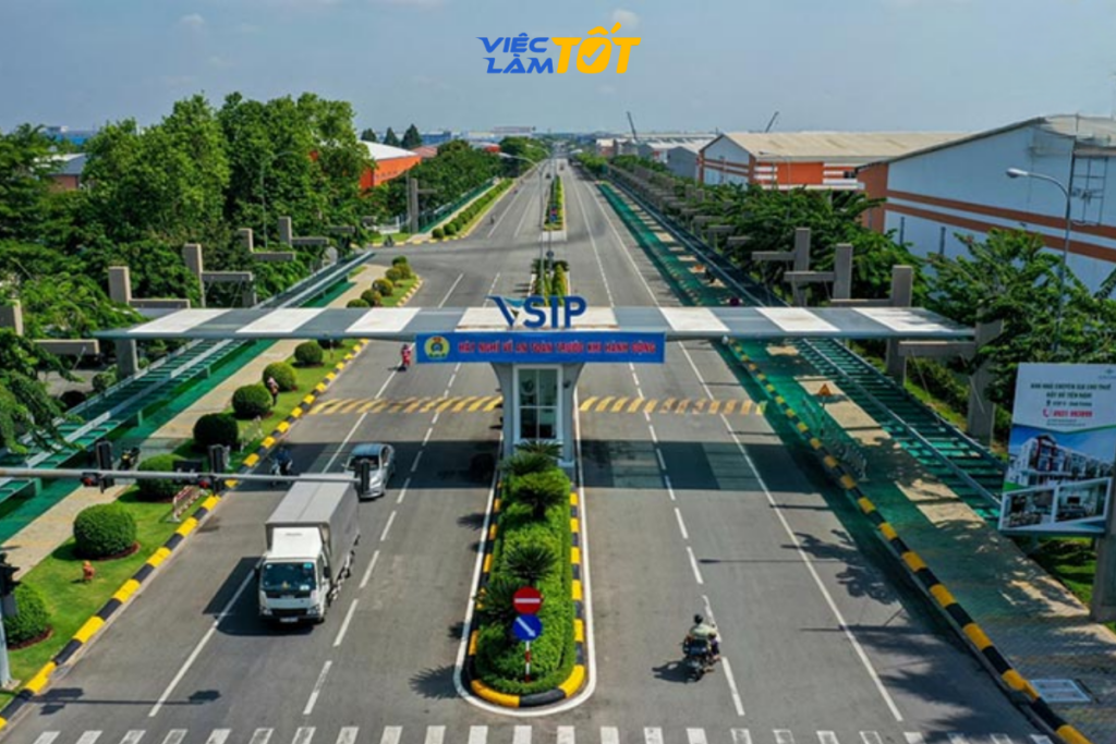 Hệ thống đường giao thông nội khu KCN An Nghiệp
