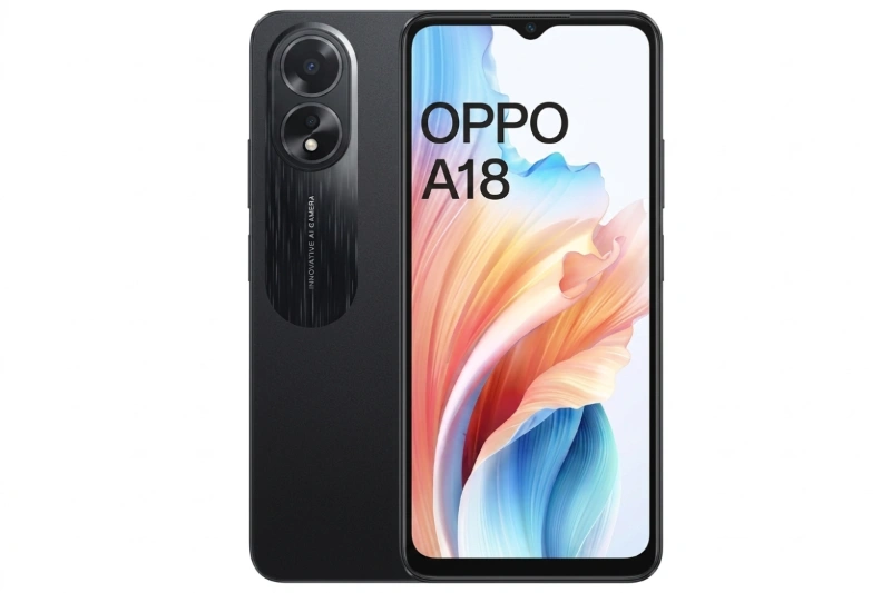 Oppo A18 nổi bật với thiết kế Oppo Glow chống bám vân tay hiệu quả