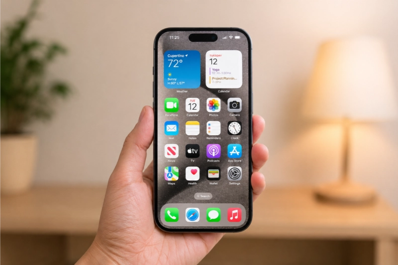 Màn hình iPhone 15 Pro Max độ phân giải 120Hz mượt mà