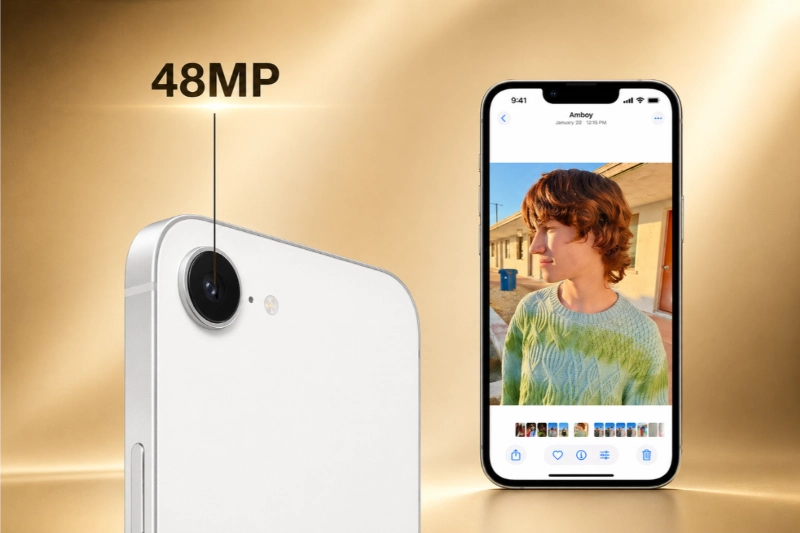 iPhone 16ex chụp ảnh siêu phân giải với cụm camera 48MP
