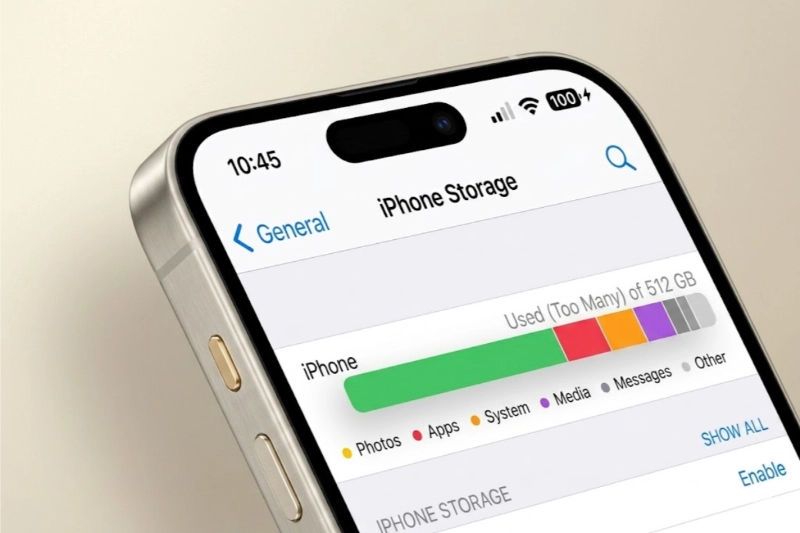 iPhone 15 256GB đủ dùng, thoải mái cho người dùng phổ thông.