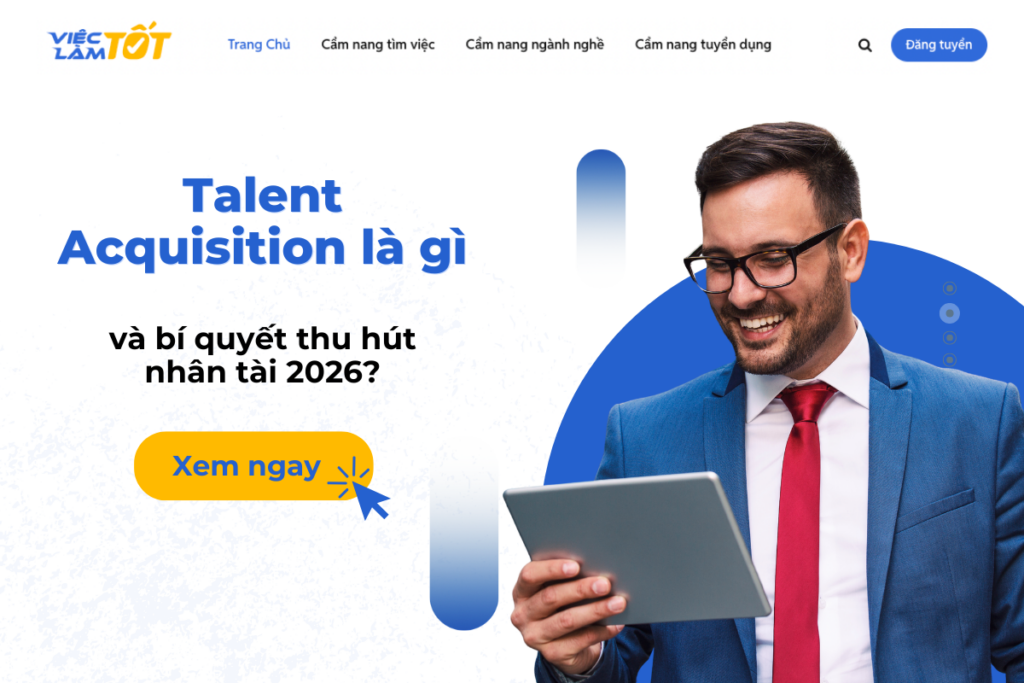 Talent Acquisition là gì và bí quyết thu hút nhân tài 2026? Hình ảnh mô tả sự kết nối giữa nhà tuyển dụng và các nhân tài hàng đầu trong một mạng lưới chuyên nghiệp