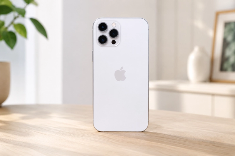 iPhone 12 Pro Max màu Bạc tạo một tổng thể vô cùng tối giản và thanh lịch