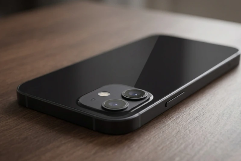 cụm camera sau iPhone 12 mini cũ dễ bám bụi và trầy xước do thiết kế lồi so với mặt lưng kính
