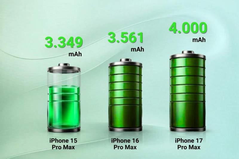 Sự khác biệt về con số giữa iPhone 15 Pro Max và các thế hệ lân cận