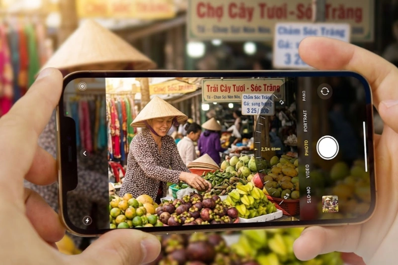 iPhone 13 Pro Max sở hữu camera tele có tiêu cự được nâng cấp lên mức zoom quang học 3x