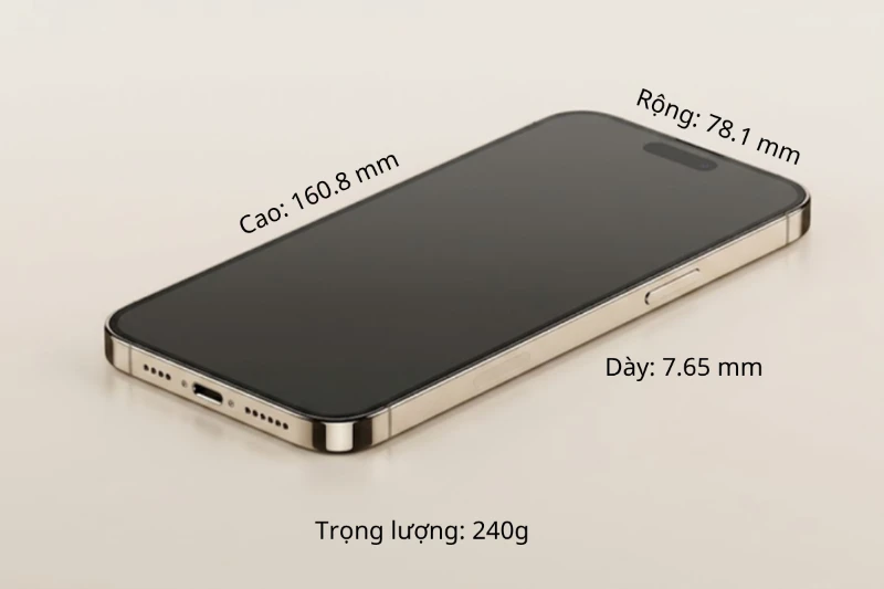 Kích thước và trọng lượng của iPhone 13 Pro Max