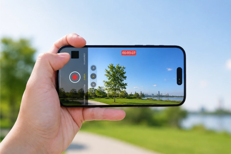Camera chính 48MP cho phép chụp ảnh và quay video điện ảnh 4K xuất sắc