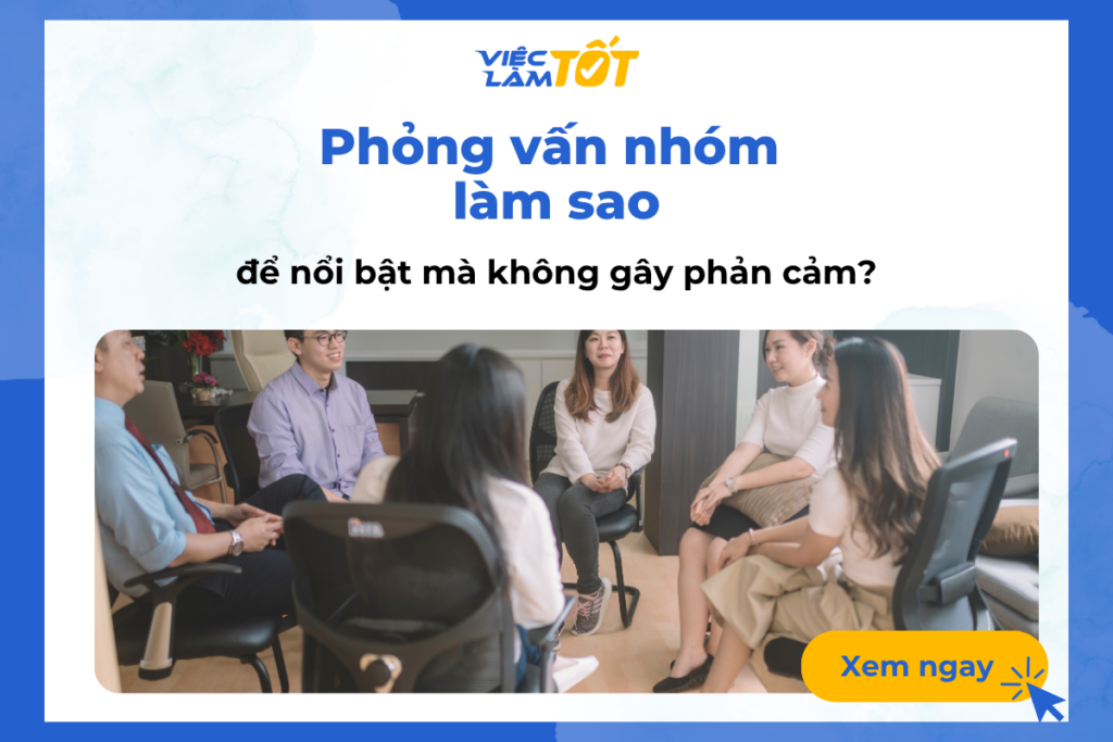 Một buổi phỏng vấn nhóm năng động với sự tương tác giữa nhà tuyển dụng và ứng viên