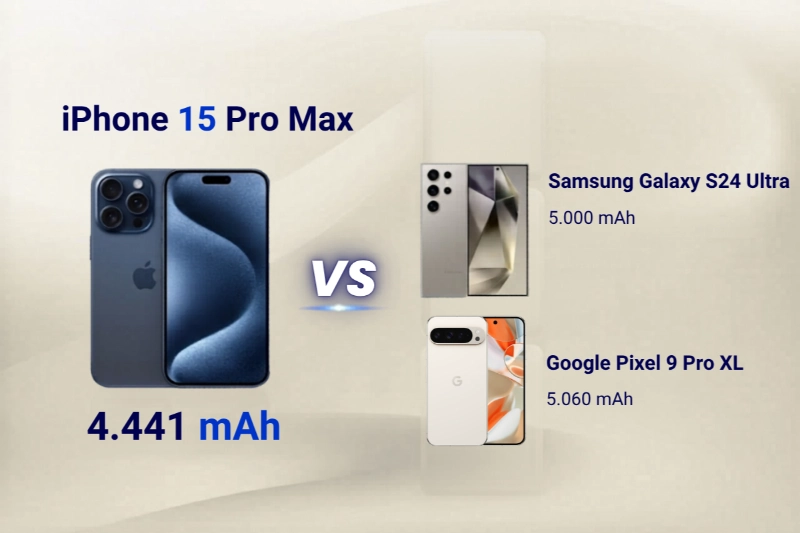 iPhone 15 Pro Max vẫn nhất về khả năng tiết kiệm điện trong phân khúc flagship cao cấp