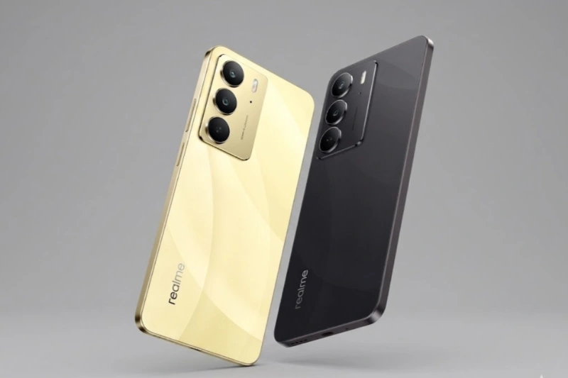 Realme C75 nổi bật với mặt lưng có hiệu ứng chuyển màu lấp lánh và độ mỏng ấn tượng