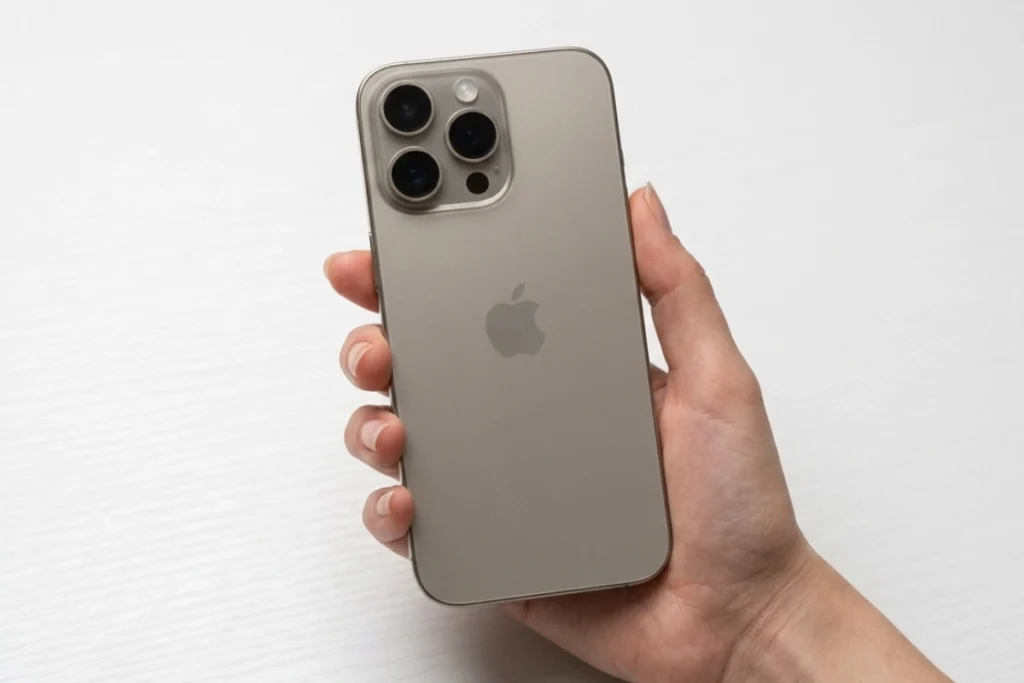 Hệ thống camera trên iPhone 15 Pro Max với ống kính tiềm vọng 120mm cho phép zoom quang học lên đến 5x mà vẫn giữ được độ chi tiết sắc nét. 
