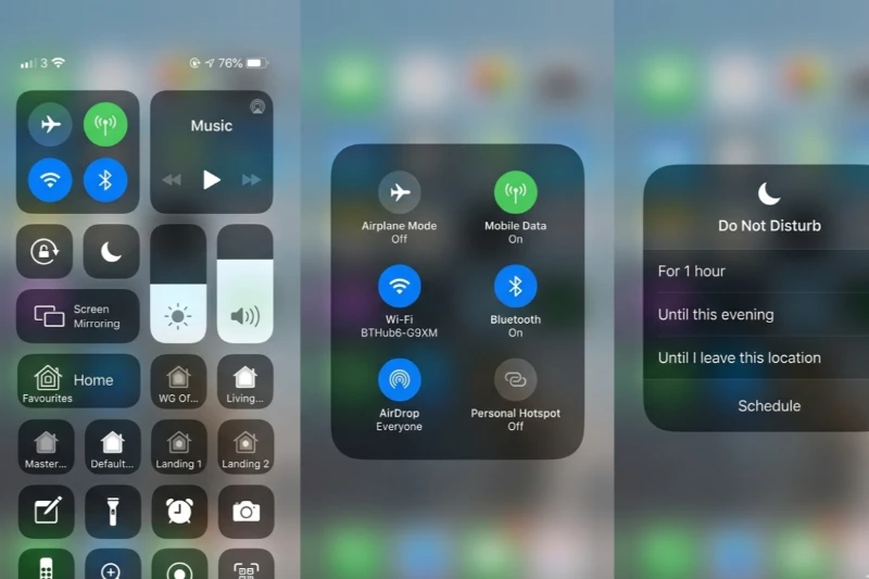 Control Center (Trung tâm điều khiển)