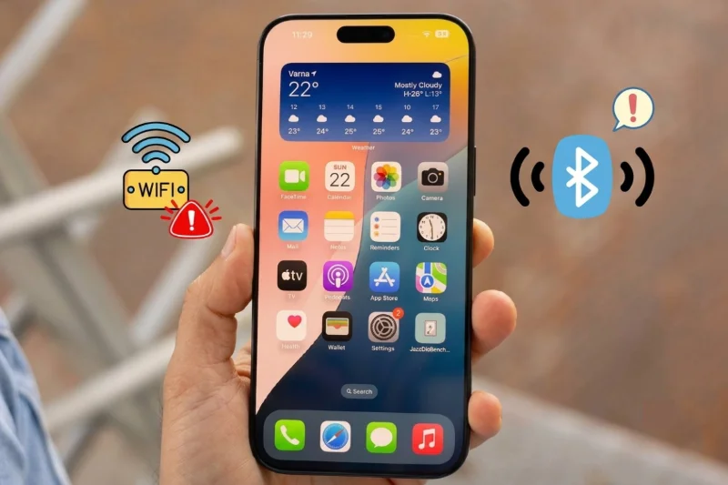 Về kết nối: iPhone 16 series có thể mất Wi-Fi, Bluetooth, 4G/5G hoặc không nhận SIM