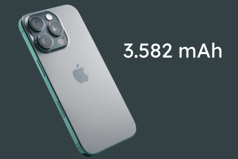 Dung lượng pin iPhone 16 Pro đạt mức 3.582 mAh