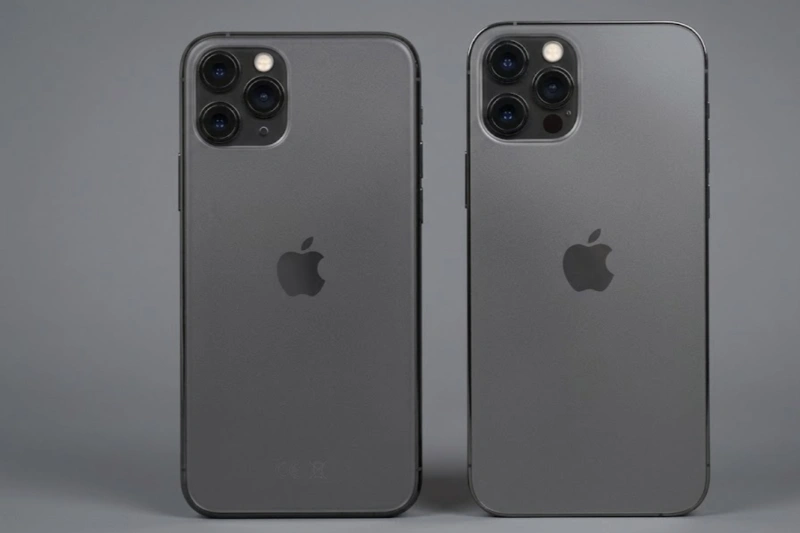 iPhone 12 Pro vuông vắn mạnh mẽ và hiện đại, iPhone 11 Pro bo cong mềm mại