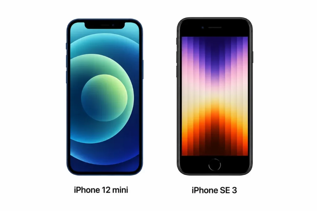 Về màn hình: iPhone 12 mini hiển thị sắc nét, sống động hơn hẳn tấm nền LCD của iPhone SE 3