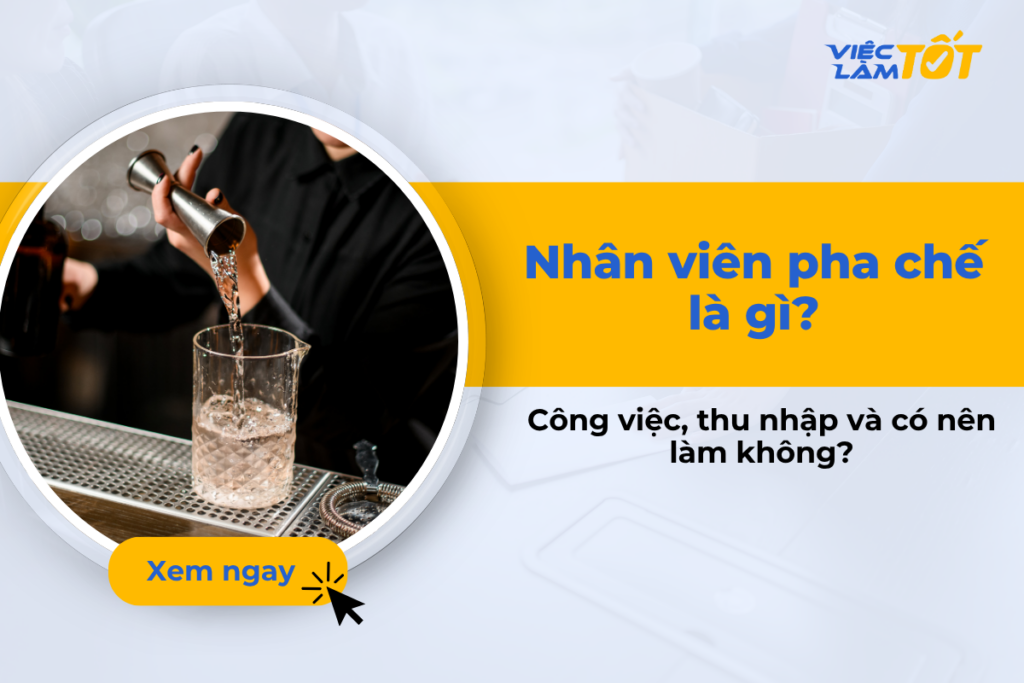 Nhân viên pha chế là gì? Công việc, thu nhập và có nên làm không? Nhân viên pha chế đang pha cà phê espresso tại quán cà phê chuyên nghiệp