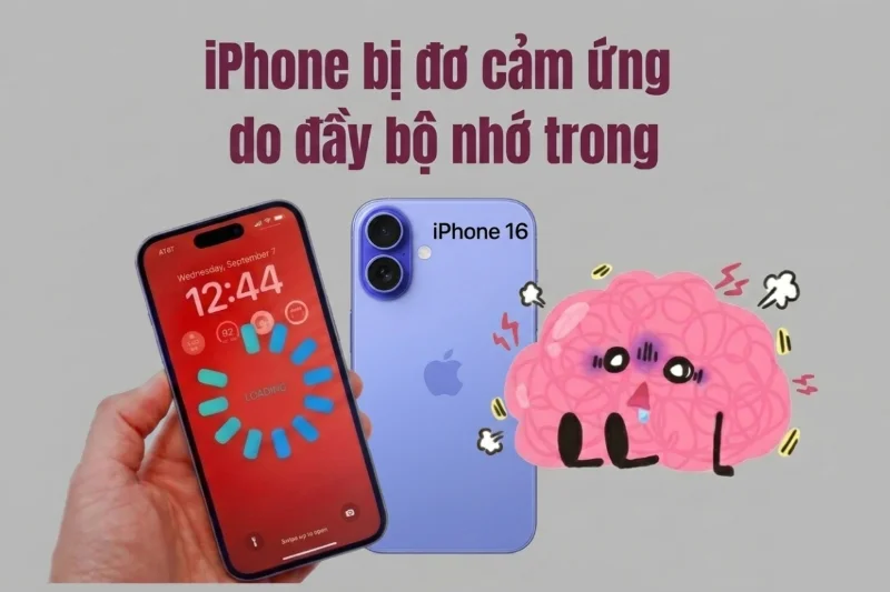 Về nhiệt độ và bộ nhớ: iPhone 16 có thể đơ màn hình khi quá nóng hoặc bộ nhớ gần đầy