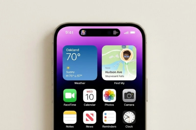 Thiết kế màn hình của iPhone 15 Pro tiếp tục duy trì Dynamic Island