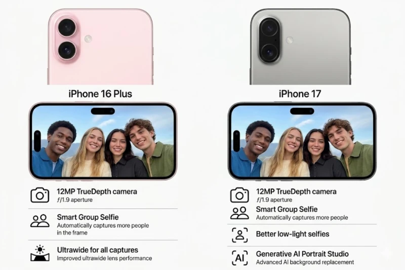Về chụp chân dung và xóa phông: iPhone 17 tách nền ổn định và tự nhiên hơn iPhone 16 Plus