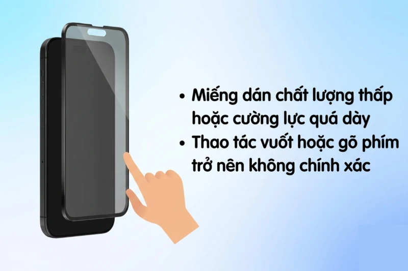 Phụ Kiện Không Phù Hợp Gây Lỗi Cảm Ứng