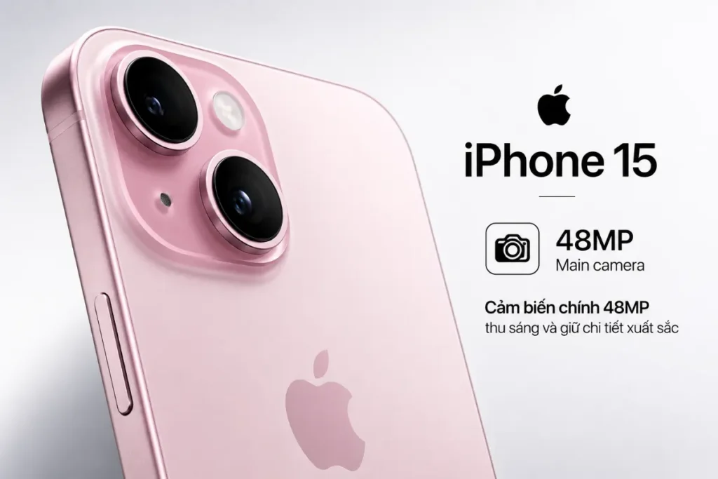 Cảm biến chính 48MP thu sáng và giữ chi tiết xuất sắc