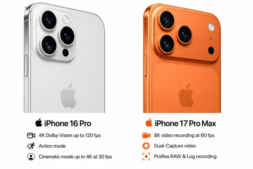 Về camera chính: iPhone 17 Pro Max xử lý chi tiết và kiểm soát ánh sáng tốt hơn iPhone 16 Pro