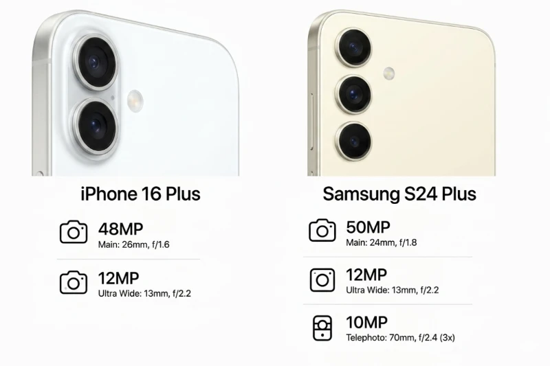 iPhone 16 Plus Và S24 Plus Ngang Sức Về Độ Chi Tiết