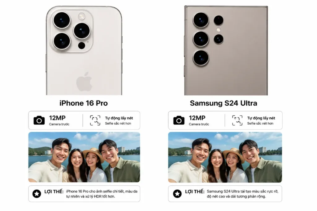 Về chụp chân dung và xóa phông: iPhone 16 Pro tách nền tự nhiên hơn Samsung S24 Ultra ở các vùng khó