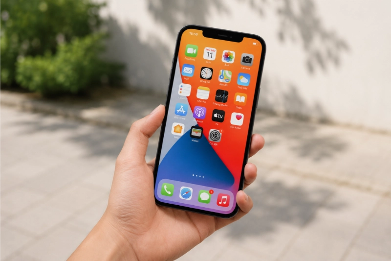 tấm nền Super Retina XDR OLED cao cấp giúp iPhone 12 Pro Max tái hiện sắc đen sâu tuyệt đối