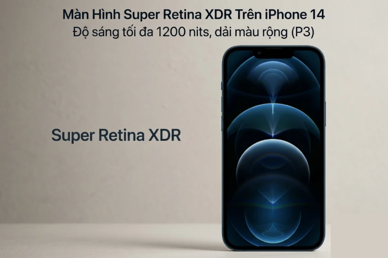 Super Retina XDR Tương Phản Cao Và Màu Đen Sâu