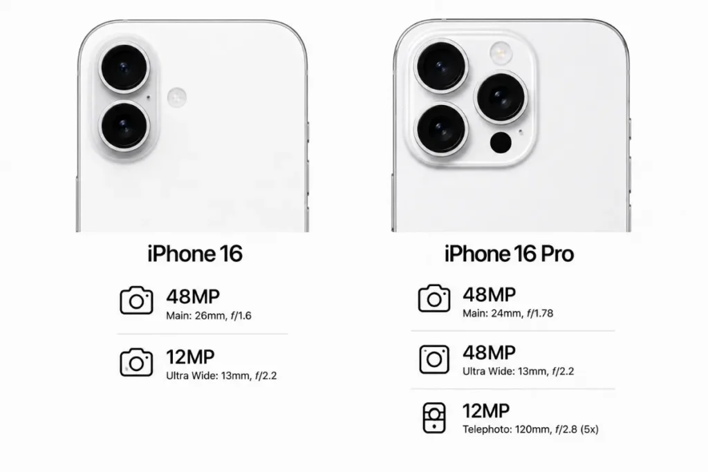 Về camera chính: iPhone 16 Pro xử lý ảnh thiếu sáng và chi tiết tốt hơn iPhone 16
