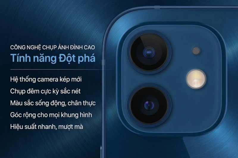 Camera chính cải thiện khả năng thu sáng khi chụp đêm và đảm bảo độ nét