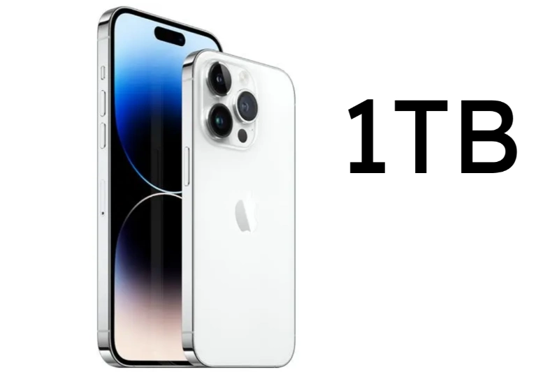 Bộ nhớ lên đến 1TB mang lại một không gian lưu trữ gần như vô hạn cho người dùng phổ thông lẫn bán chuyên