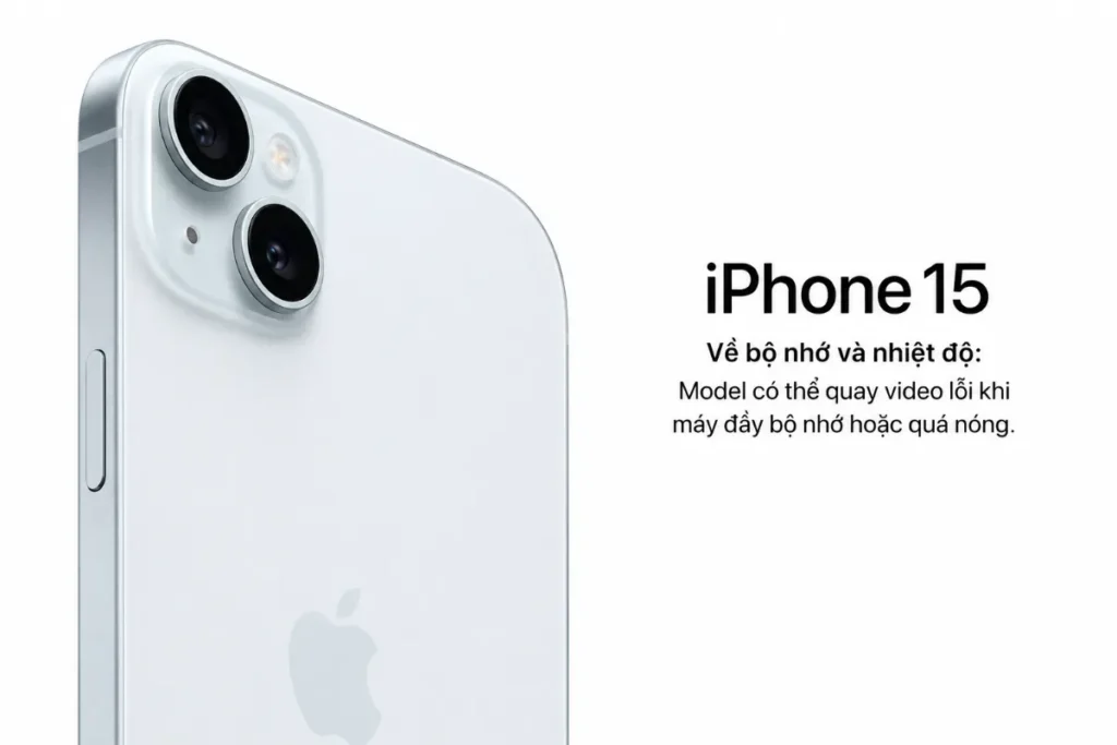 Việc quay video 4K 60fps trên iPhone 15 đòi hỏi khả năng xử lý mạnh mẽ và không gian lưu trữ cực lớn