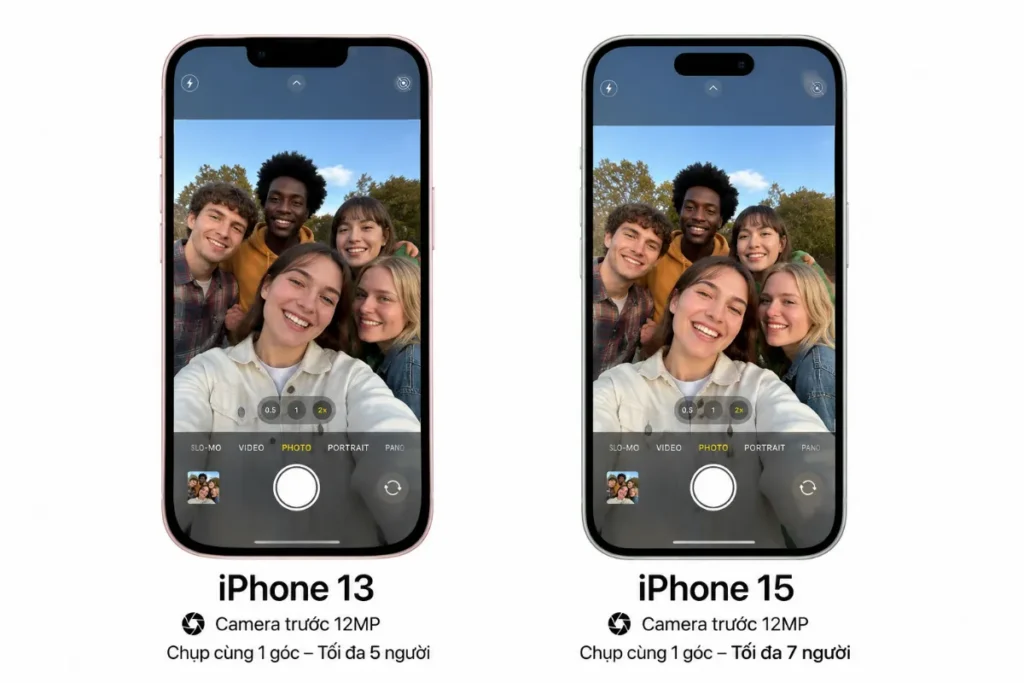 iPhone 13 kém hơn iPhone 15 ở tính năng tự động nhận diện chủ thể