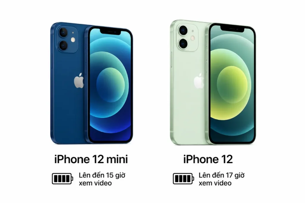 iPhone 12 có lợi thế hơn iPhone 12 mini