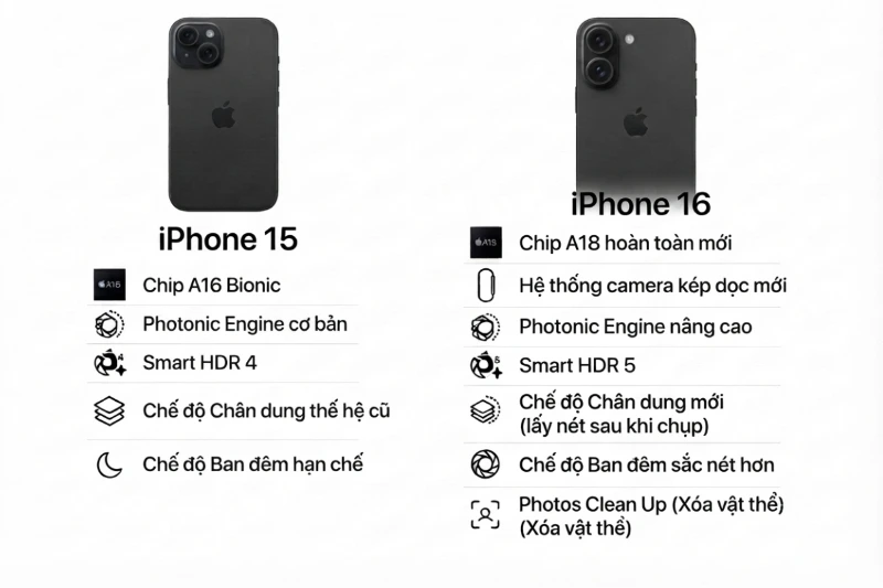 Về tính năng xử lý ảnh và chế độ chụp mới: iPhone 16 mang lại trải nghiệm hiện đại hơn