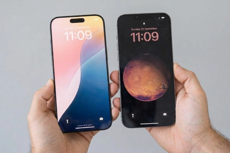 Màn hình của iPhone 16 Pro Max được nâng kích thước lên đến 6.9 inch, vượt qua không gian 6.7 inch của iPhone 13 Pro Max