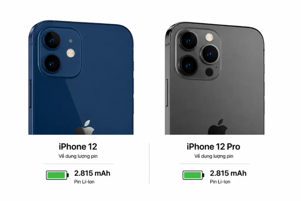 iPhone 12 hoàn toàn ngang bằng với iPhone 12 Pro ở thông số gốc