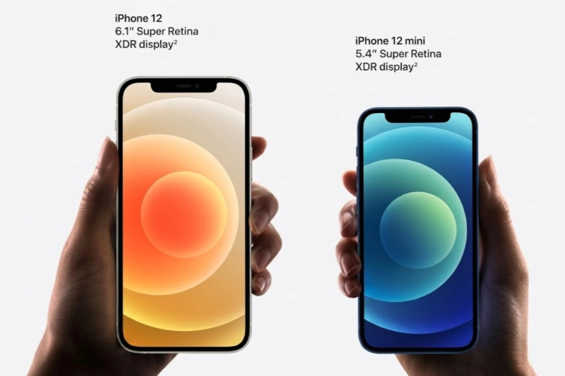So sánh màn hình iPhone 12 và iPhone 12 mini