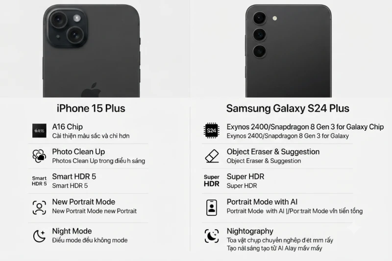 Về tính năng xử lý ảnh và chế độ chụp mới: Samsung Galaxy S24 Plus tích hợp AI tiên tiến