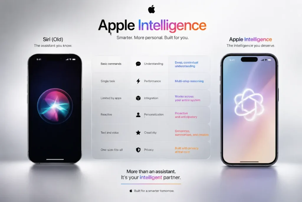 So sánh Apple Intelligence với Siri bản cũ như thế nào?