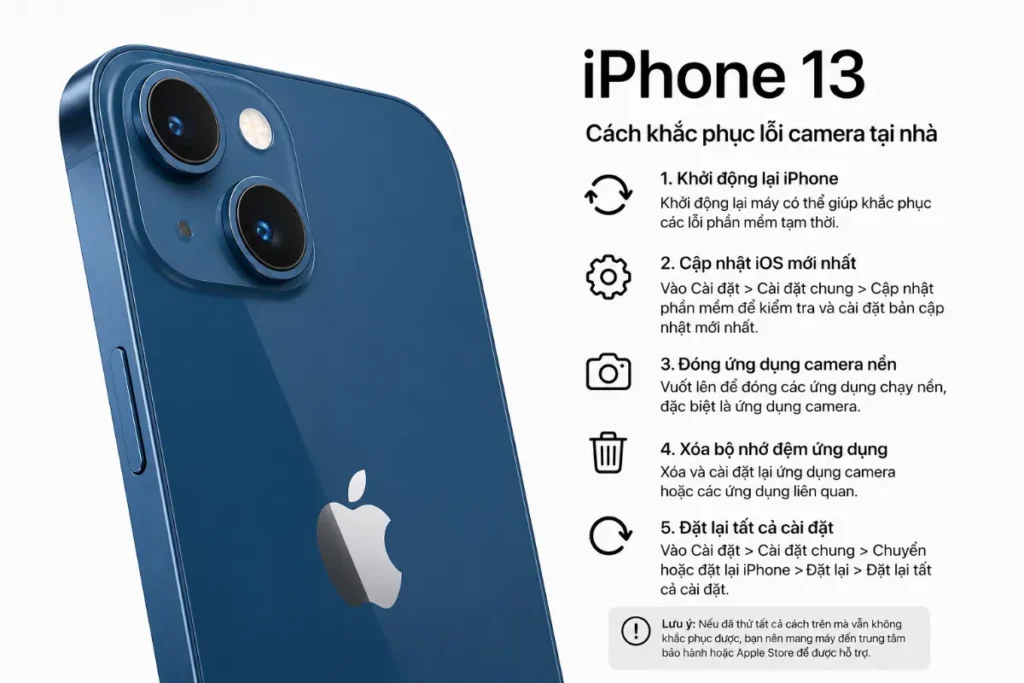 Cách khắc phục lỗi camera iPhone 13