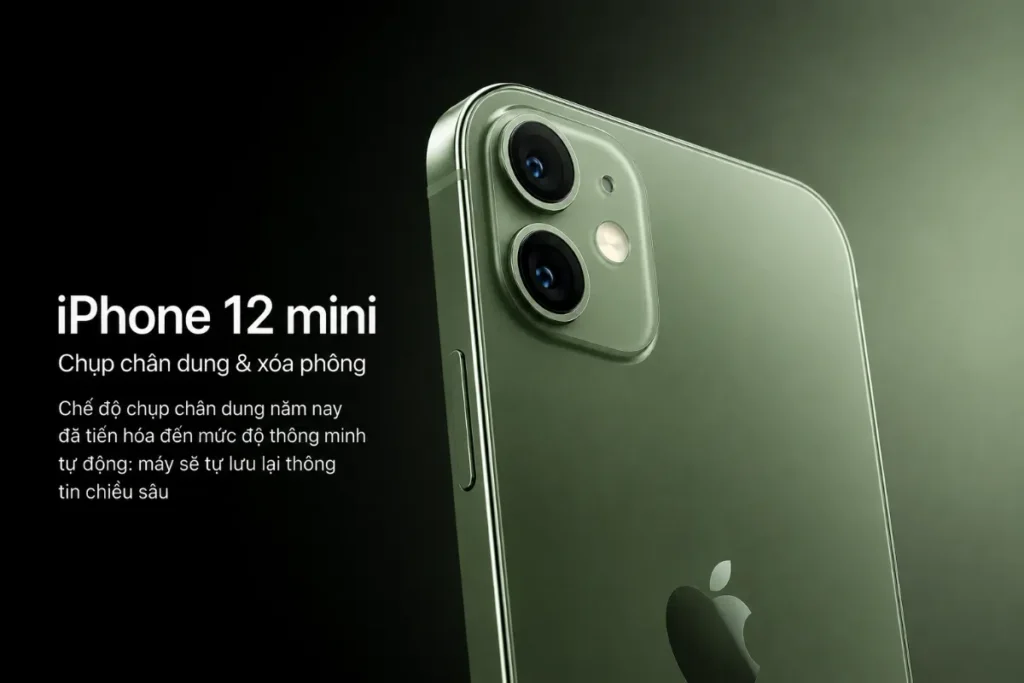 Chế độ chân dung trên iPhone 12 mini xử lý viền chủ thể, đặc biệt là tóc và gọng kính, một cách khá ấn tượng.
