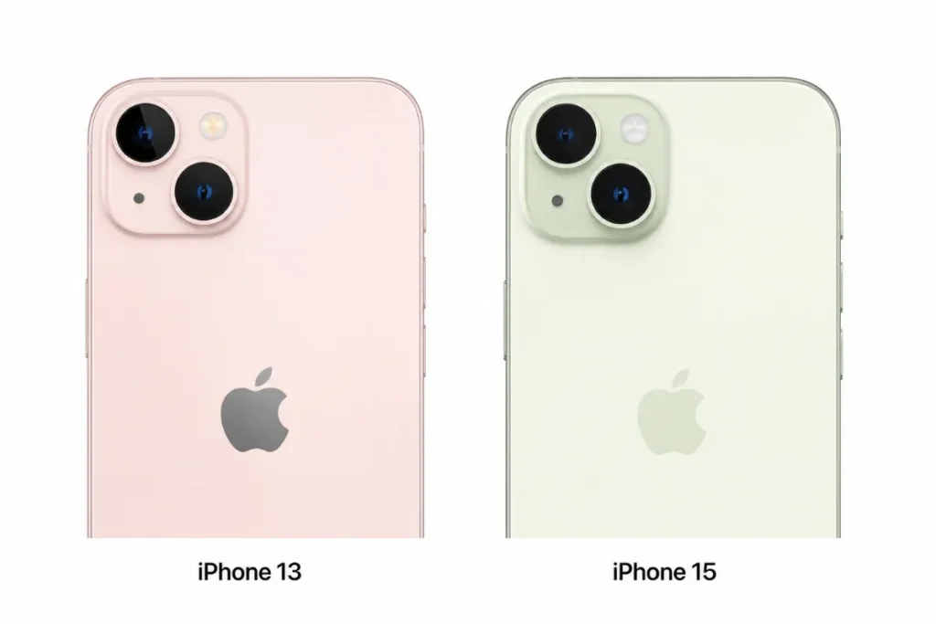 iPhone 13 khác iPhone 15 ở thuật toán xử lý méo ảnh ở vùng viền