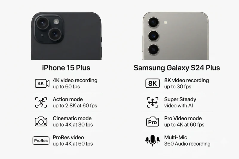 Về quay video: iPhone 15 Plus mang lại trải nghiệm chuyên nghiệp và mượt mà hơn