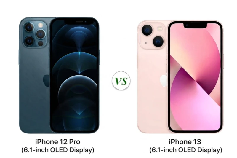Về màn hình: iPhone 12 Pro sáng hơn ngoài trời còn iPhone 13 hiển thị sắc nét