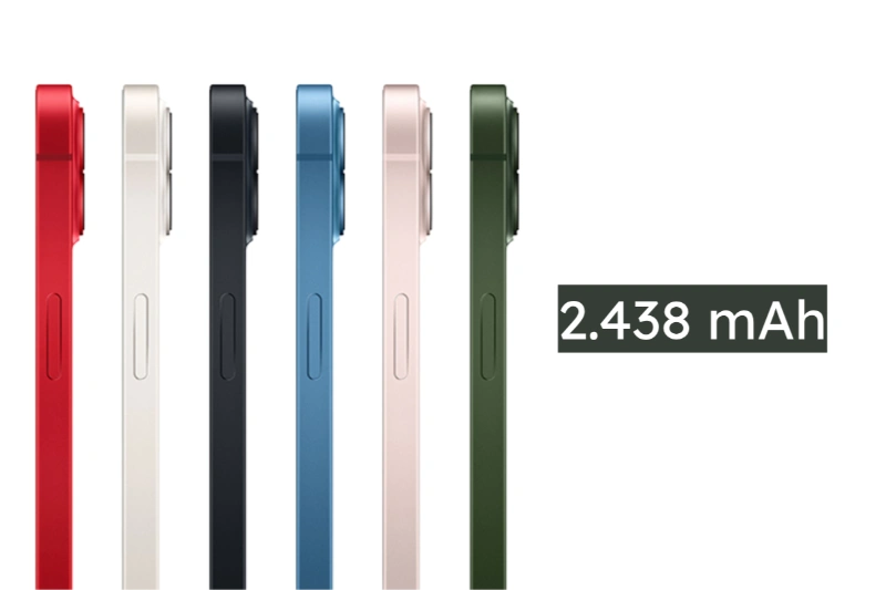 Dung lượng pin iPhone 13 mini chính xác là 2.438 mAh